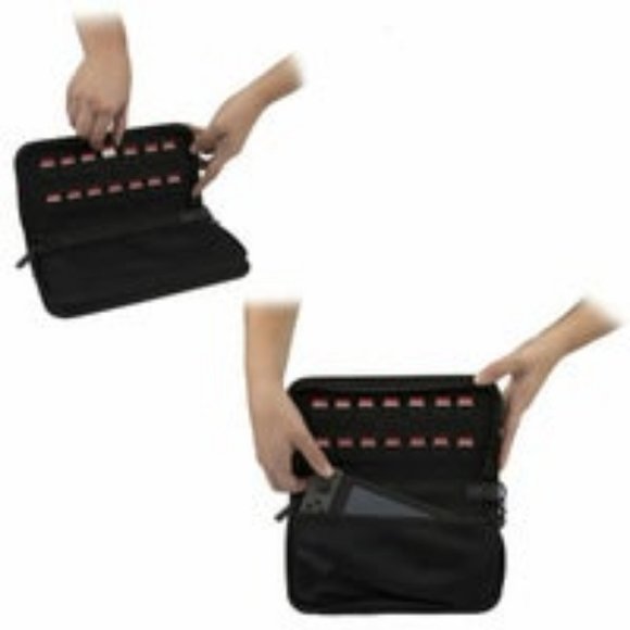 Nintendo Switch Starter Kit Travel Case, Joy Con Guards, Earbuds Grey Sealed New - Picture 7 of 12